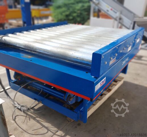 Schaarheftafel met rollenbaan Kraus H20-23  2000kg 1600x1400 mm