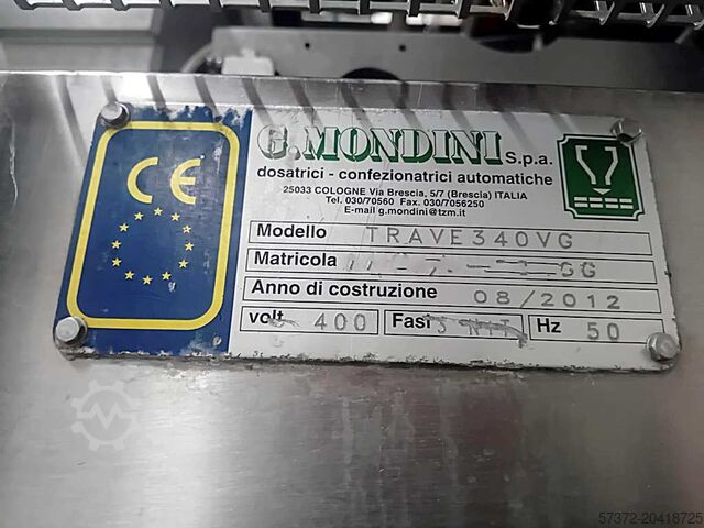 Traysealer Mondini Trave 340 VG