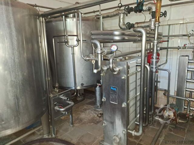 Siropeninstallatie + pasteuriseerder OST/WEST Q3000l/h Schmidt SIGMA MK 27