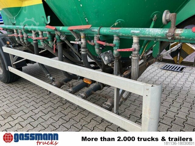 Tankoplegger Feldbinder EUT 31.2 Silo-Anhänger, ca. 31m³, 4x Domdeckel