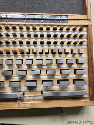 Gauge block set, 103 pieces, class 1 Endmaßsatz Klasse 1 DIN ISO 3650