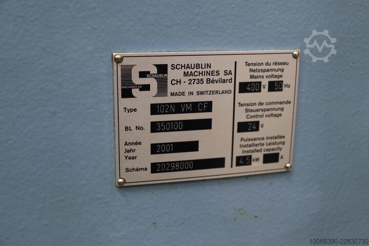 Tokarka uniwersalna Schaublin 102 N-VM-CF