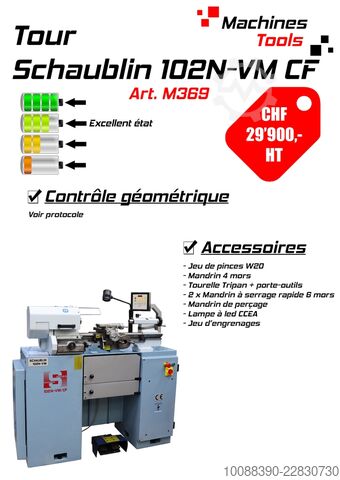 Tokarka uniwersalna Schaublin 102 N-VM-CF