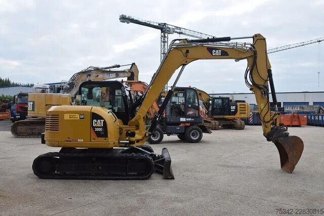 Mini excavator Caterpillar 308 E2CR - CW10 - snelwisselsysteem – extra fun...