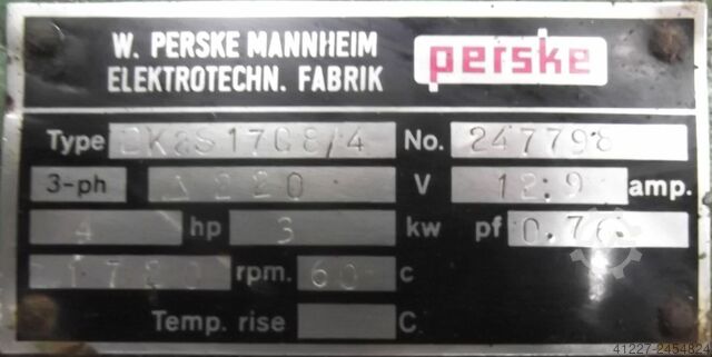 Milling motor for edge processing machines Perske DKaS1708/4