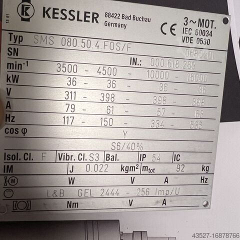 Andre KESSLER Frässpindel - SMS 080.50.4.FOS