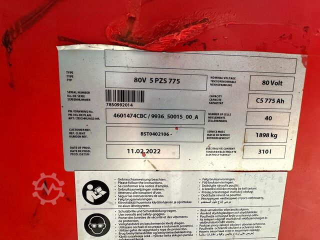 02/2022 Batterie Service+UVV 08/27 Linde E 45/600H