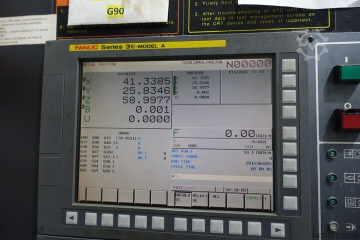 Centre d’usinage horizontal à double palette pour usage intensif Doosan HM1000