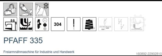 Symaskine Pfaff 335-G-6 Freairm Nähmaschine