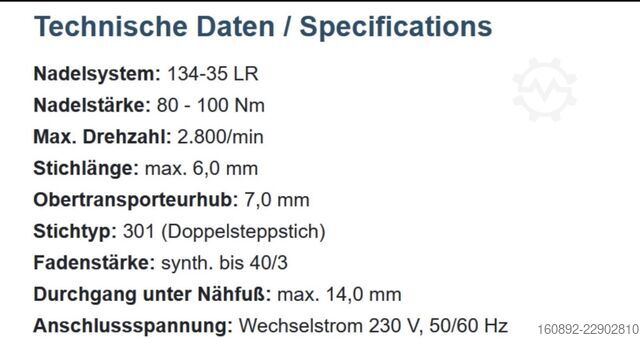 Symaskine Pfaff 335-G-6 Freairm Nähmaschine