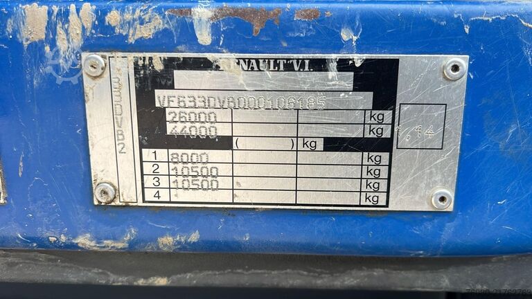 Kampókaros rendszer Renault KERAX 420 (BONNE ETAT / PORPRE / LAMES / GRAND ...