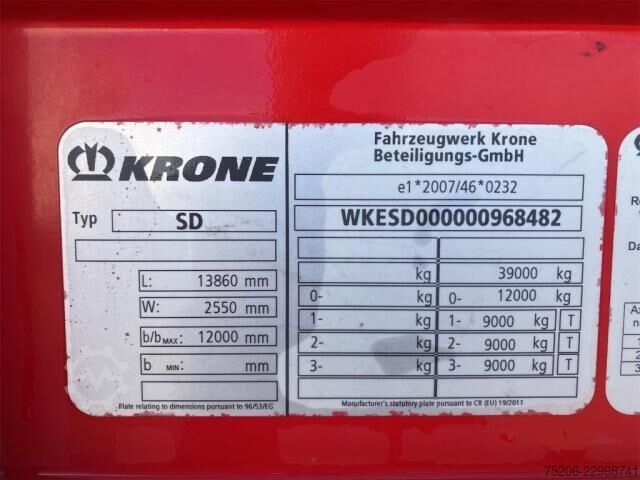 Dobozos félpótkocsi Krone Dry Liner Standard