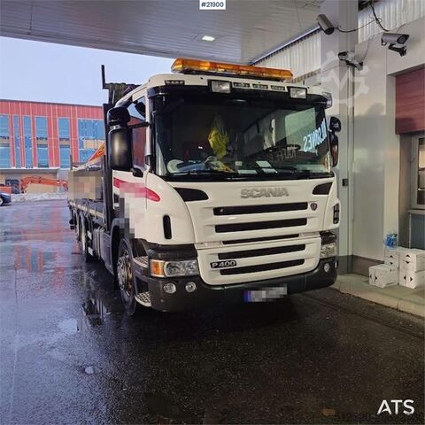 Ciężarówka z dźwigiem Scania P400 crane truck w/ 2017 Palfinger PK-19.001 crane