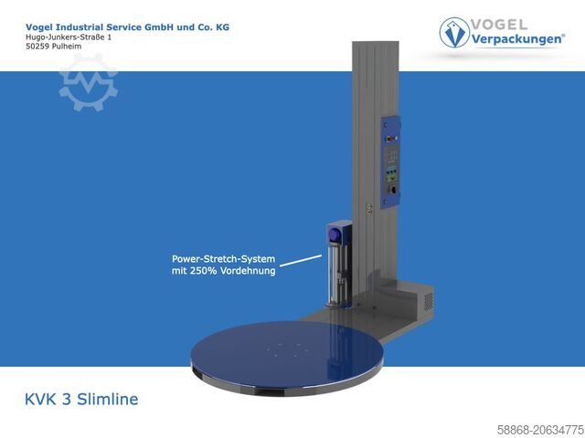 Halfautomatische palletwikkelaar  KVK 3 Slimline