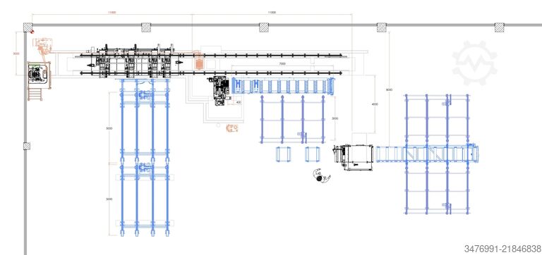 Segheria completa ÜSTÜNKARLI Carriage Bandsaw Edger