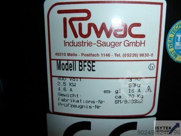 Staubsauger Ruwac BFSE