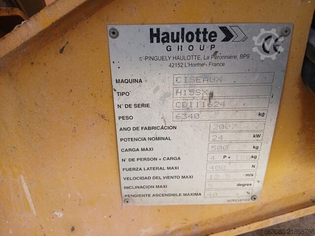 Elevador de tesoura Haulotte H15SX