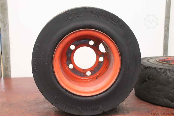 Massieve rubberen banden 2 stuks Continental Super Elastic 23x9-10