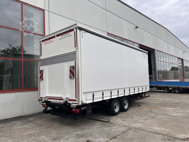 Otwarta przyczepa z plandeką Möslein TPS 105 D-L Planenanhänger, Ladebordwand + Durchladbar neuwertig