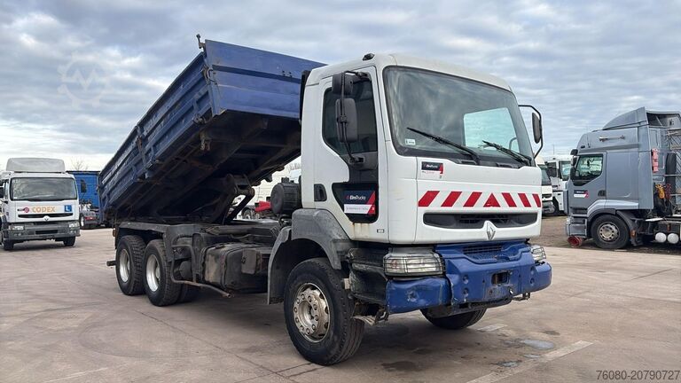 3-way tipper Renault Kerax 320 (BOITE MANUELLE / LAMES / GRAND PONT ...