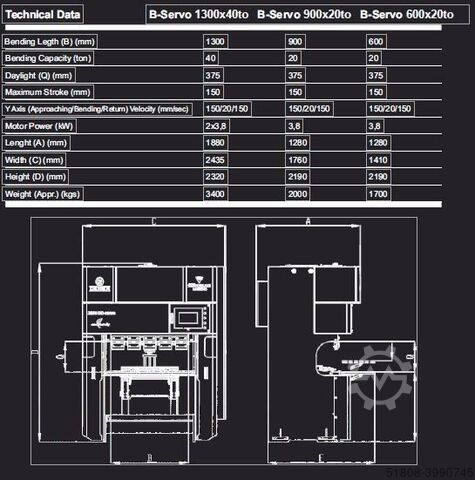 Elektrische CNC Abkantpressen Revolution Servo- E KK-Industries CNC elektrische Abkantpresse KKI Revolution B-Serv