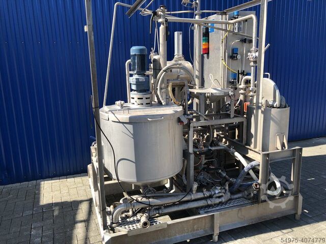 Roestvrijstalen container opslagtank met roerder