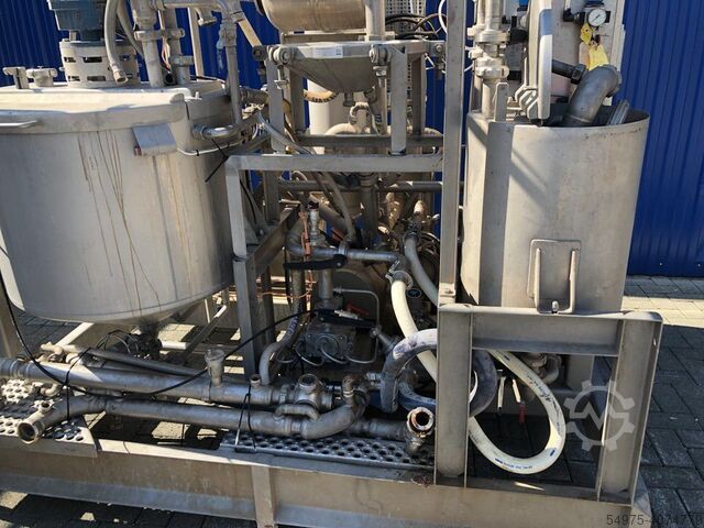 Tanque de almacenamiento de contenedores de acero inoxidable con agitador  