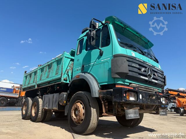 Driezijdige kipper Mercedes-Benz 2631 SK/6x4/Meiller 3 –S. Kipper/Blatt