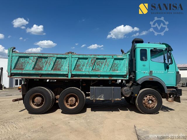 Driezijdige kipper Mercedes-Benz 2631 SK/6x4/Meiller 3 –S. Kipper/Blatt