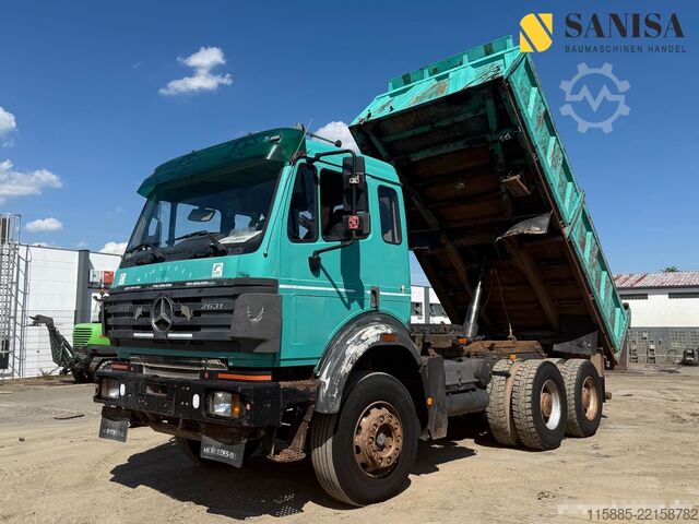 Driezijdige kipper Mercedes-Benz 2631 SK/6x4/Meiller 3 –S. Kipper/Blatt