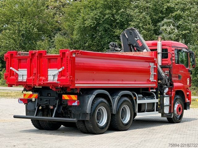 Grua montada em camião MAN TGS 33.400 * KIPPER 4,90 m + KRAN/FUNK * 6x4