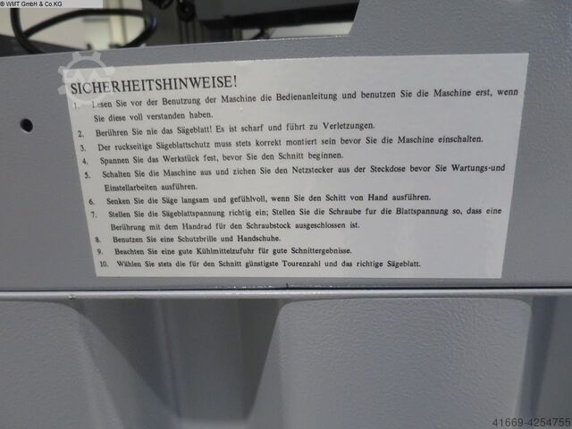 Piła taśmowa - poziome HBM CY-275 Autocut