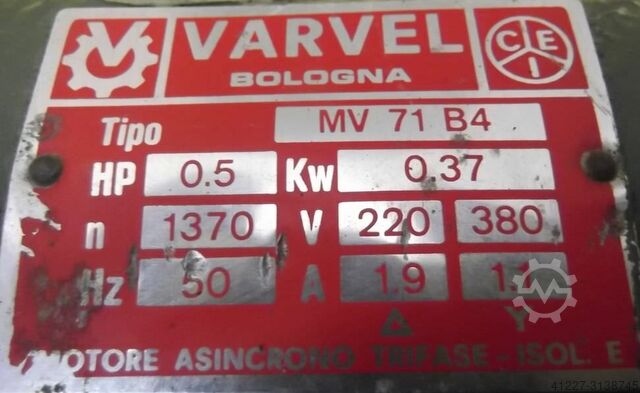 Getriebemotor 0,37 kW 82 U/min Varvel MV71B4
