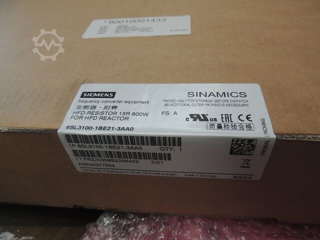  SIEMENS 6SL3100-1BE21-3AA0