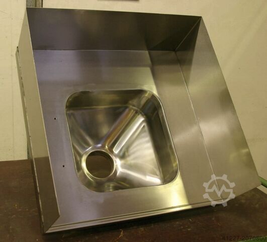 Ausgussbecken Edelstahl Typ 345/345/H270 mm