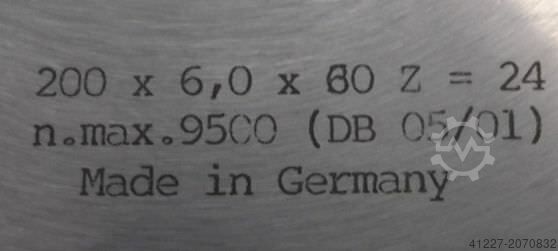 Πριονωτή λεπίδα AKE Ø 200x6,0x60