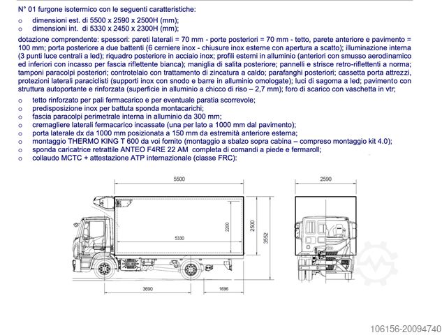EUROCARGO EUROTRONIC FURGON FRC SA LIFTOM Iveco EUROCARGO ML120E28/P EUROTRONIC