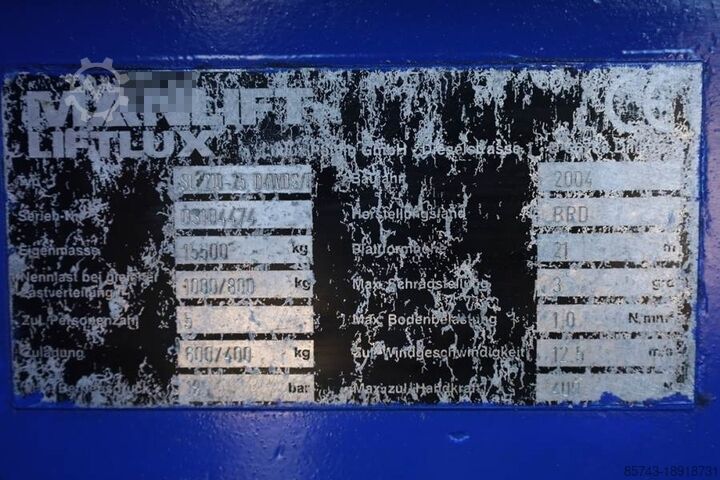 Scherenhebebühne Liftlux SL210-25D4WDS/P Diesel, Hydraulic Deck Extension,