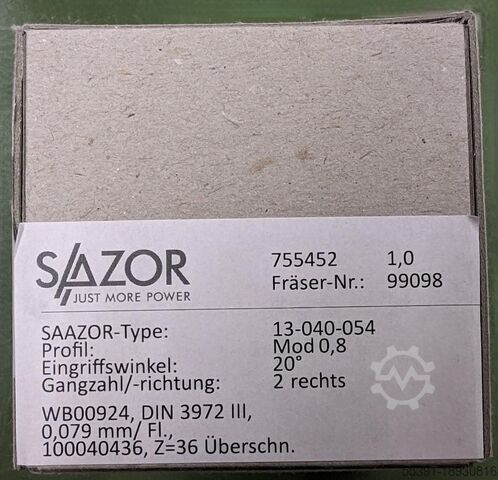 Odvalovací fréza Vergnano / Saazor Vergnano / Saazor Wälzfräser Vorfäser