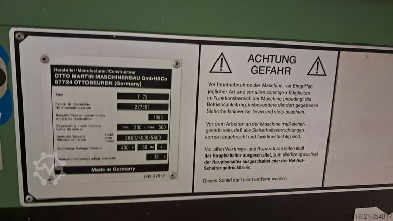 Formatna testera Martin T72 Automatic