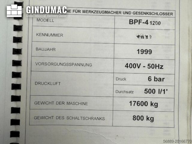 Üniversal İşleme Merkezi OMV BPF-4 1200