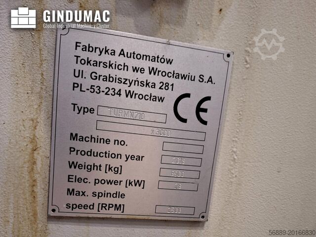 Vízszintes esztergagép FAT TUR MN 710