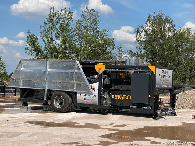 Usina de concreto móvel FABO Mobile Concrete Batching Plant 30 m3/h Mobile Concrete Batching Plant