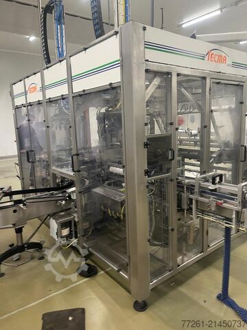 Envasadora doble de vasos sellados TECMA SEALED CUPS DUAL PACKER x2, x4, x6 PACK CARTON