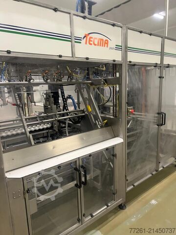 Envasadora doble de vasos sellados TECMA SEALED CUPS DUAL PACKER x2, x4, x6 PACK CARTON