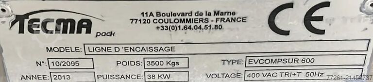 Envasadora doble de vasos sellados TECMA SEALED CUPS DUAL PACKER x2, x4, x6 PACK CARTON