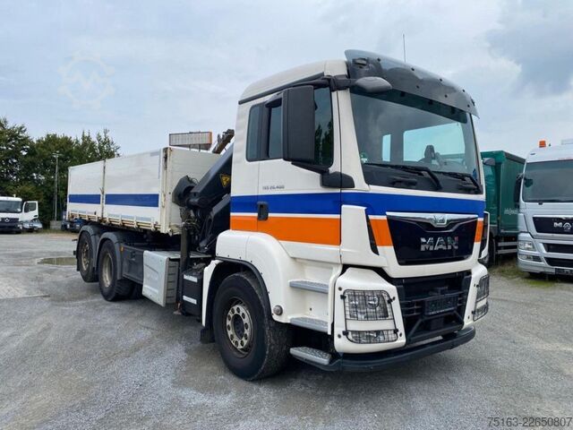 Camião basculante MAN TG-S 26.400 6x2-2 BL 3-Achs Kipper Kran +Funk+Gr