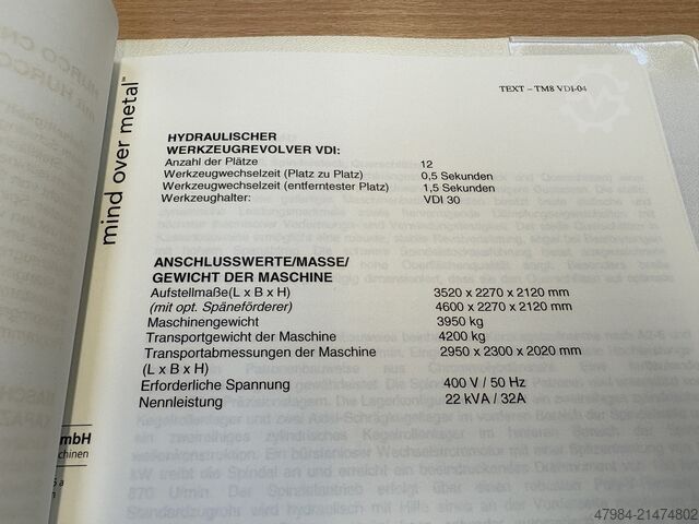 CNC-drejebænk HURCO TM 8