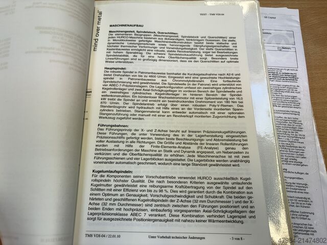 CNC-drejebænk HURCO TM 8