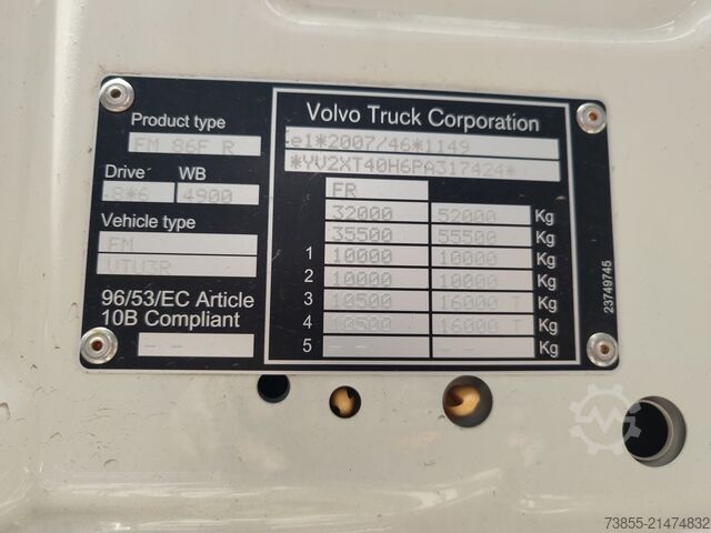 Leddet dumper Volvo FMX 500